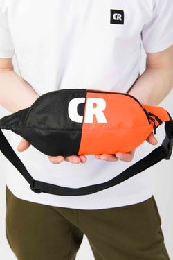 Сумка поясная Codered Hip Bag Large Черный / Флюр оранжевый Соты Оксфорд