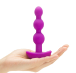 Анальная виброёлочка цвета фуксии TRIPLET ANAL BEADS FUCHSIA - 14 см.