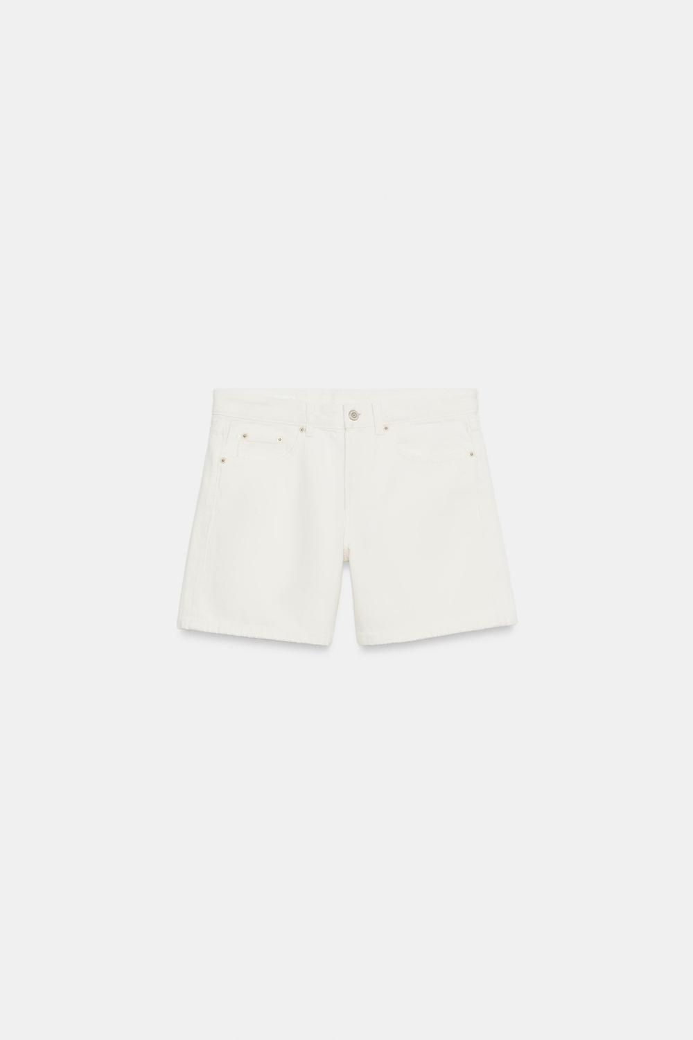 ДЖИНСОВЫЕ ШОРТЫ TRF СО СРЕДНЕЙ ПОСАДКОЙ — ZARA