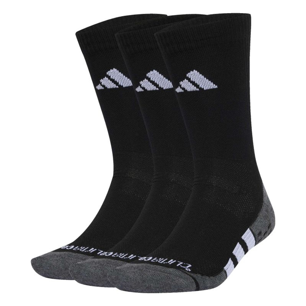 Теннисные носки Adidas Performance Grip Climacool Cushioned Crew 3P - black/dark grey heather/white