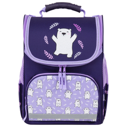 Ранец ПИФАГОР BASIC, 1 отделение, 3 кармана, эргономичная спинка, "Happy bear", 35х28х18 см, 272047