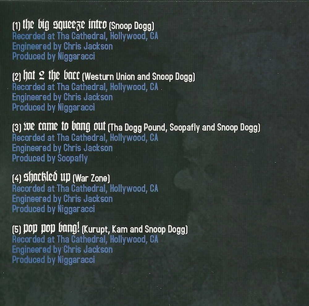 Various — Snoop Dogg Presents The Big Squeeze (CD)