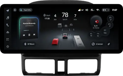 Магнитола для Honda CR-V 2 2000-2006 - Teyes CC4PRO монитор 12.3" 2K QLED + рамка 9, Android 13, Быстрейшая, Snapdragon 778G, ИИ, CarPlay, DSP, 4G SIM-слот