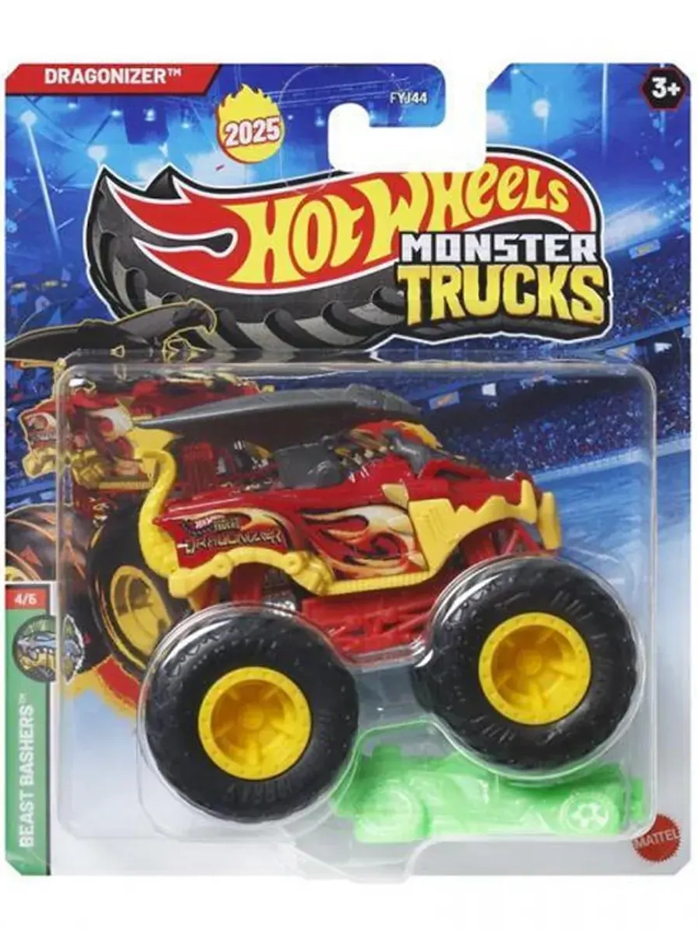 Машинка Monster Trucks Хот Вилс Dragonizer FYJ44 JCD69