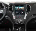Магнитола для Hyundai Santa Fe 3 DM 2012-2018 (климат на ШГУ) - Kuberg ZF-1157-GE вертикальный экран 10.4" в стиле "Тесла" на Android 13, Быстрая, CarPlay, 4G SIM-слот