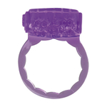 Фиолетовое эрекционное виброкольцо VIBRATING COCK RING ACE BUDDY (Цвет: фиолетовый)