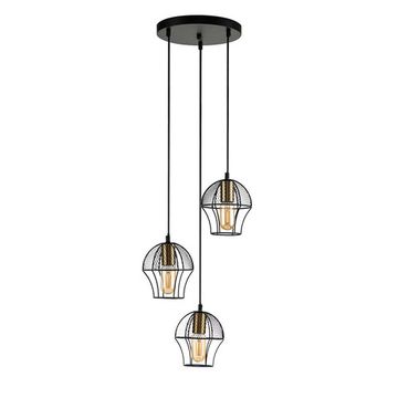 Подвесной светильник 3*E27 V000187 10011/3P Black черный Pallo Indigo