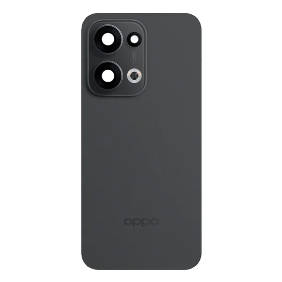 Задняя крышка для Oppo Reno 13 черная (Black) со стеклом камеры