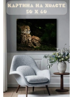 Картина на стену 40 X 50 Гепард