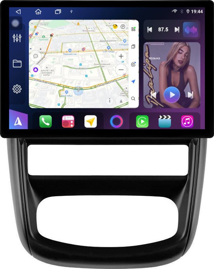 Магнитола для Nissan Terrano 2014-2022 (штатная КЗВ) - FarCar BX877 монитор 13" 2K QLED на Android 13, TS10, 6+128, CarPlay, 4G SIM-слот