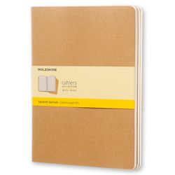 Блокнот Moleskine Cahier XLarge бежевый 3 шт (QP422)