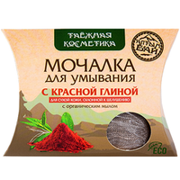 Мочалка для умывания С красной глиной 60 г., Алтын Бай