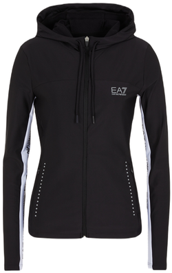 Женская Кофта теннисная EA7 Woman Jersey Sweatshirt - черный