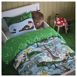 IKEA SKOGSDUVA  (ИКЕА СКОГСДУВА)  -  Подушка с кармашком - в форме жёлудя/коричневый 32x37 см
