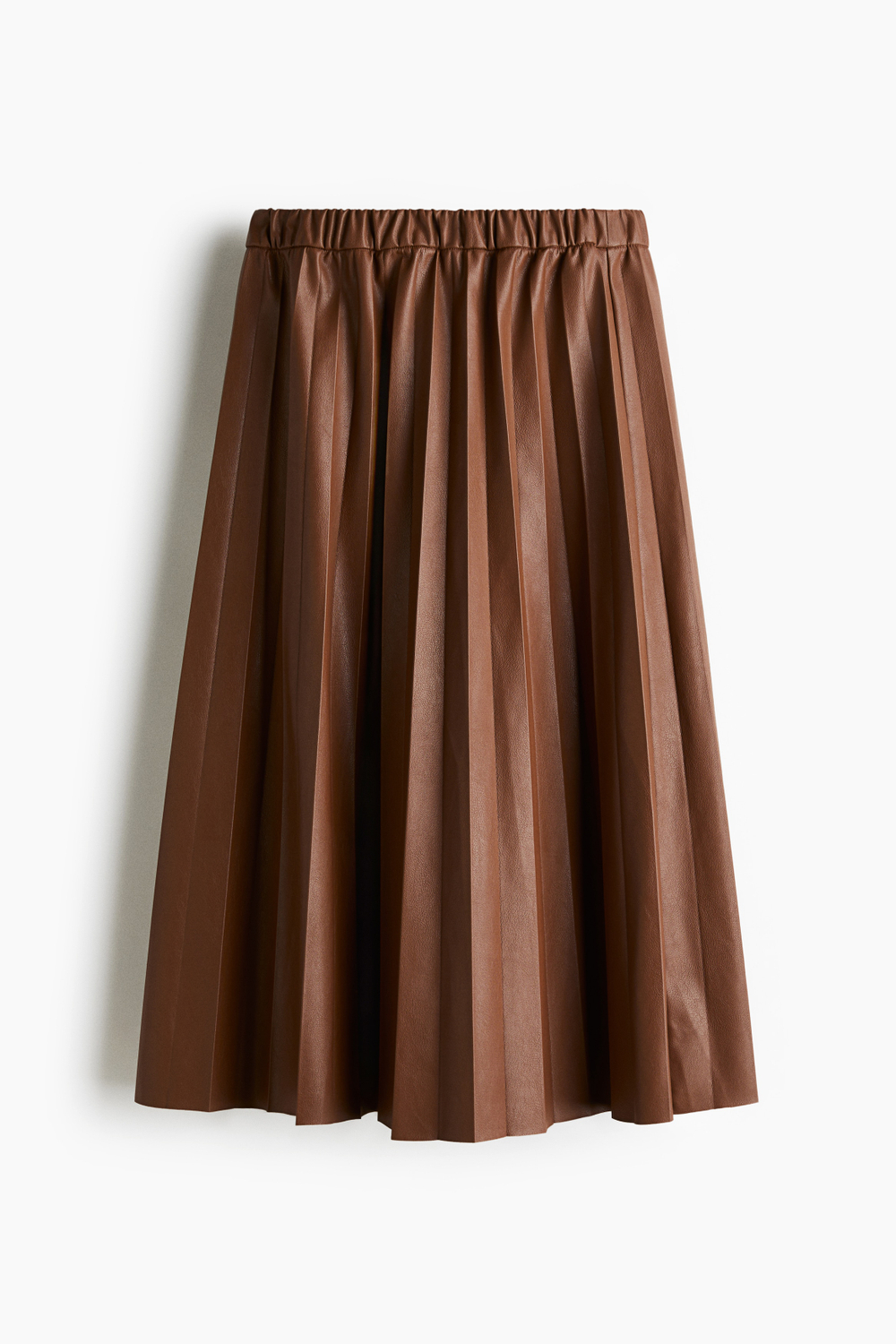 Плиссированная юбка из ткани с покрытием - H&M
