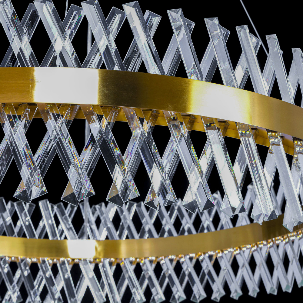 Citilux Ричард CL336103 LED Люстра хрустальная с пультом Бронза
