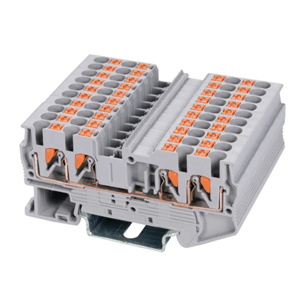 Push-in клеммная колодка на DIN-рейку EXSER 333-ST2-2.5/2X2