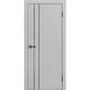 Межкомнатная дверь экошпон ДП-58 silver gray глухая
