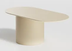 Столик Type овальный, основание D 39 см (молочный)
