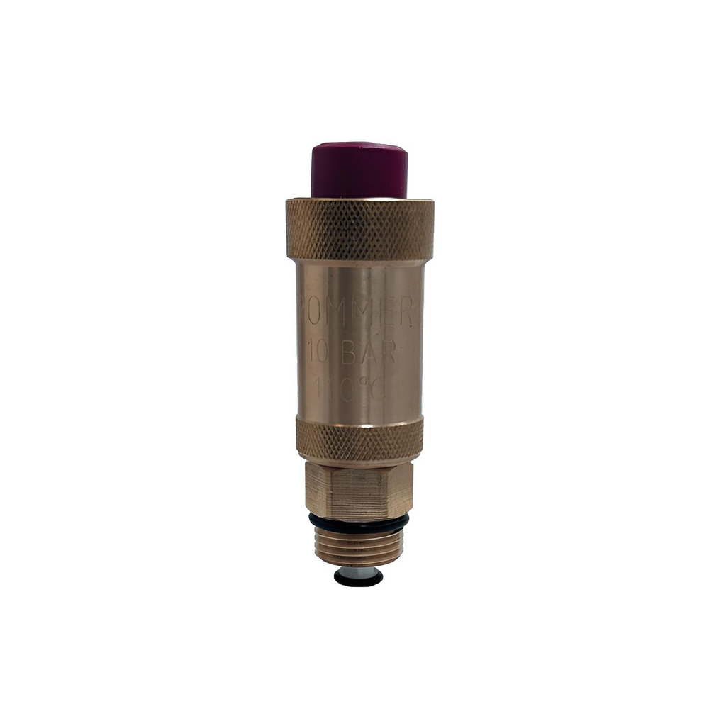 Воздухоотводчик с отсечным клапаном ROMMER Flex - 3/4" (НР, PN10, Tmax 110°C, воздухоотвод сверху)