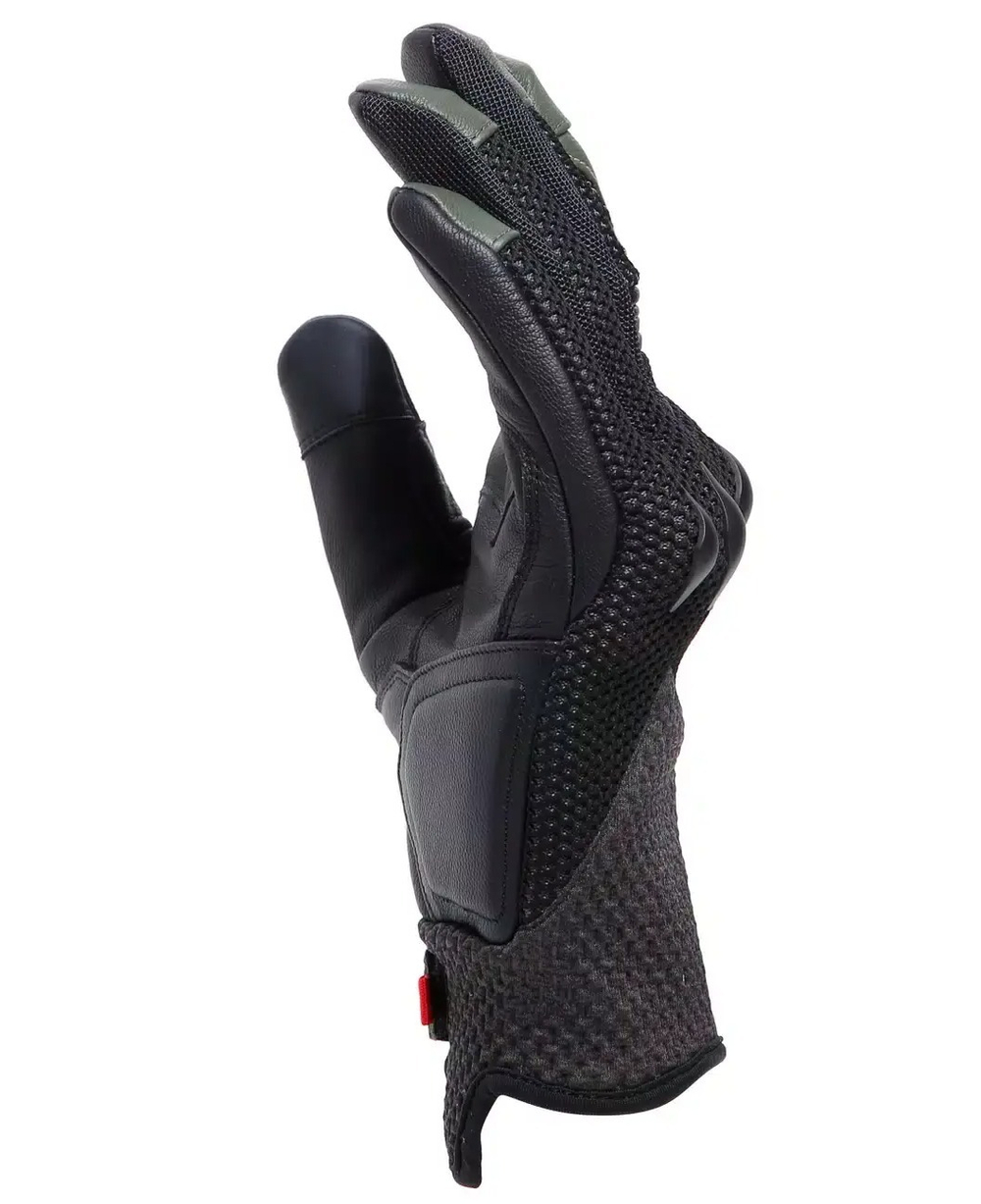 Мотоперчатки комбинированные Dainese KARAKUM ERGO-TEK Black/Army-Green