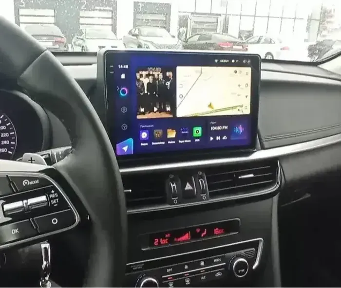 Магнитола для KIA Optima 4 2016-2020 (ШГУ монохром) - Teyes CC3-2K монитор 10.36" 2K QLED на Android 10, Быстрая, CarPlay, 4G SIM-слот