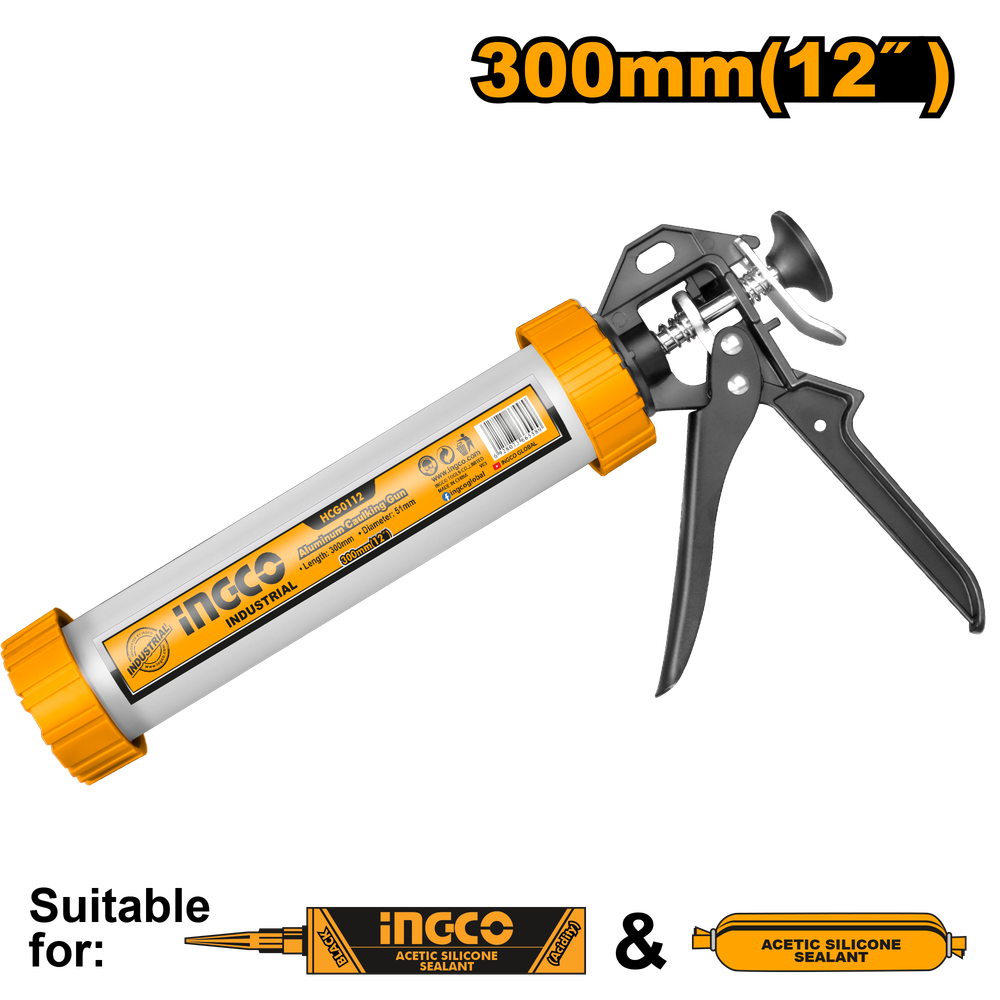 Пистолет для герметика закрытый INGCO HCG0112 INDUSTRIAL 305 мм Пистолет для герметика закрытый INGCO HCG0112 INDUSTRIAL 305 мм