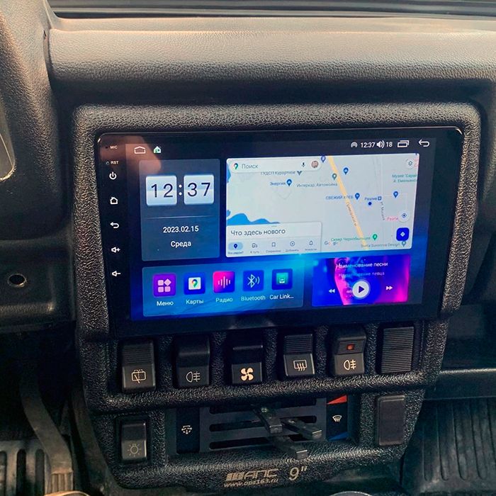 Магнитола для Lada 4x4, Urban, Bronto 1993-2019 - Parafar PF093LUX2XHD на Android 13, CarPlay, 4G SIM-слот