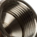 Муфта редукционная STOUT SFT 0006 - 1" x 3/8" (для стальных труб, латунь никелированная)