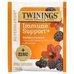 Twinings, Superblends™, поддержка иммунитета, травяной чай с гибискусом и бузиной, ежевика, без кофеина, 16 чайных пакетиков, 32 г (1,12 унции)