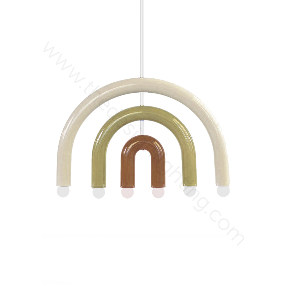 Pendant design lamp  TRN F1 by Pani Jurek (Green)