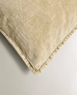 ZARA HOME БАРХАТНАЯ НАВОЛОЧКА ДЛЯ ДЕКОРАТИВНОЙ ПОДУШКИ, СВЕТЛО-БЕЖЕВЫЙ
