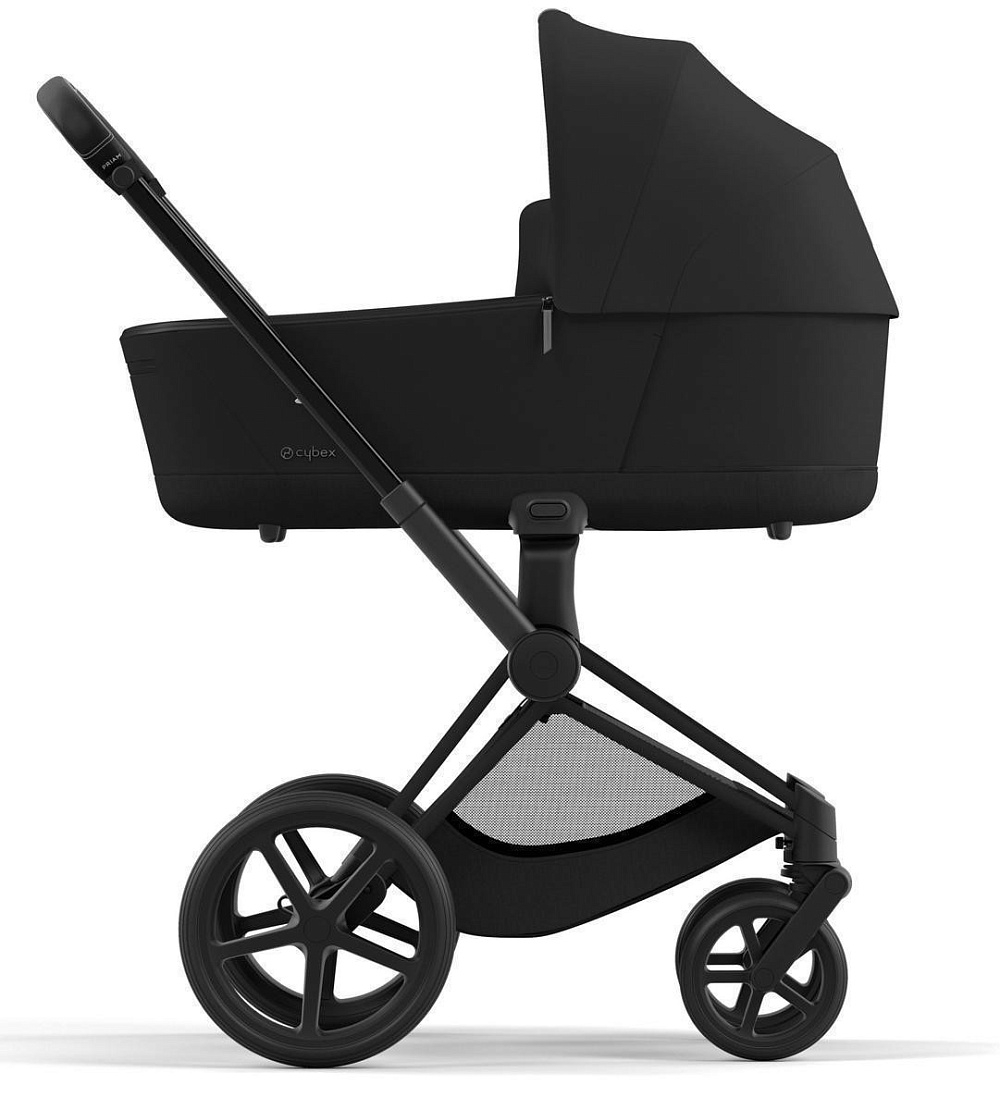 Коляска Cybex Priam IV Matt Black complete Cloud T Peach Pink Plus Base T 3 в 1 Sepia Black