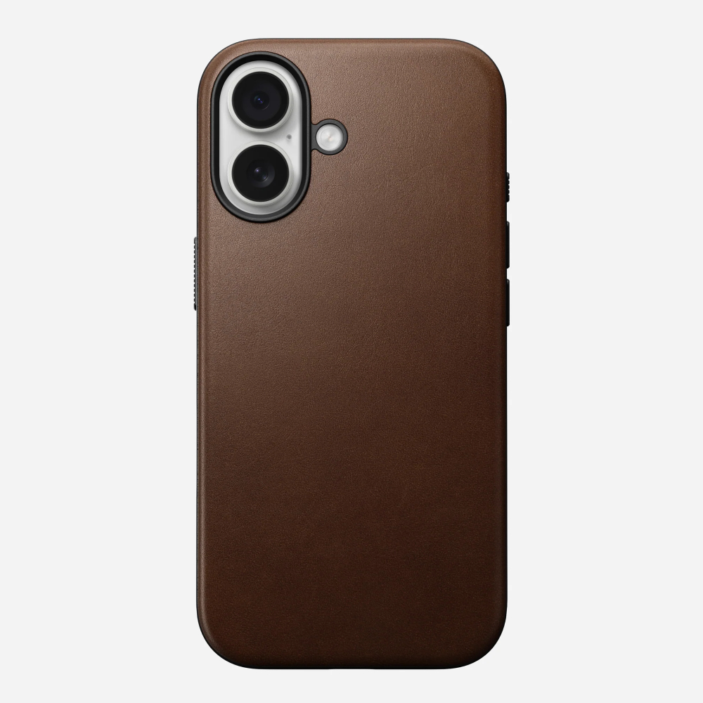 Чехол Nomad Modern Leather Case для iPhone 17 Brown