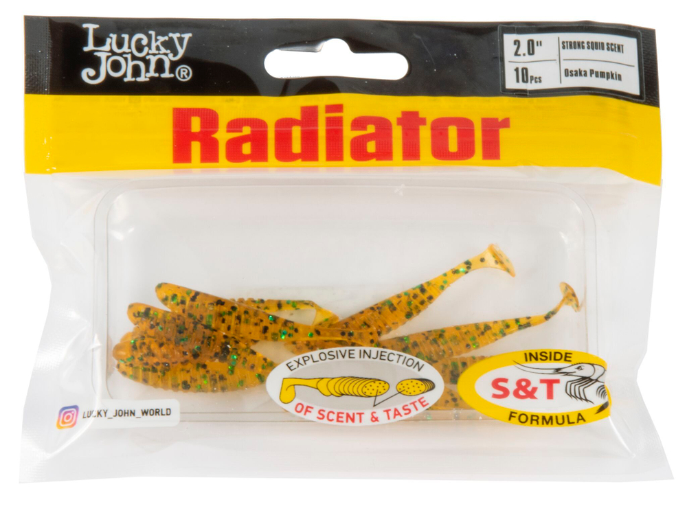 Виброхвосты съедобные LJ Pro Series RADIATOR 2.0"(5 см), цв. PA19, 10 шт.