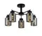 Люстра потолочная Rilon 07569/5 BLACK, 5×40 Вт, чёрная