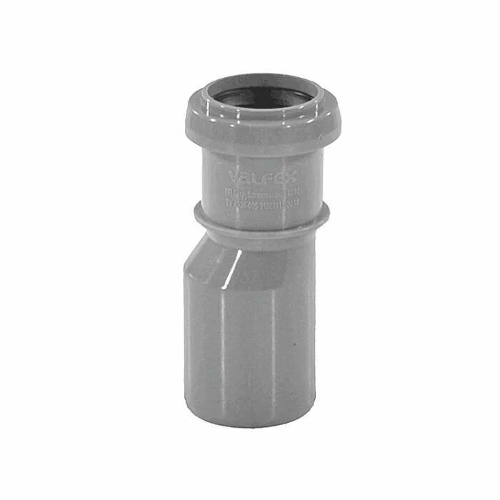 Переход PP-H эксцентрический серый Дн 50х40 б/нап в/к VALFEX 25050040