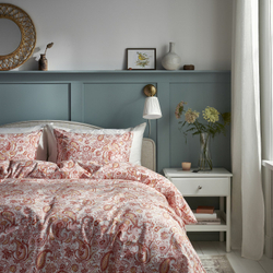 IKEA RODGERSIA  (ИКЕА РОДГЕРСИА)  -  Пододеяльник и наволочка - розовый/белый 150x200/50x60 см