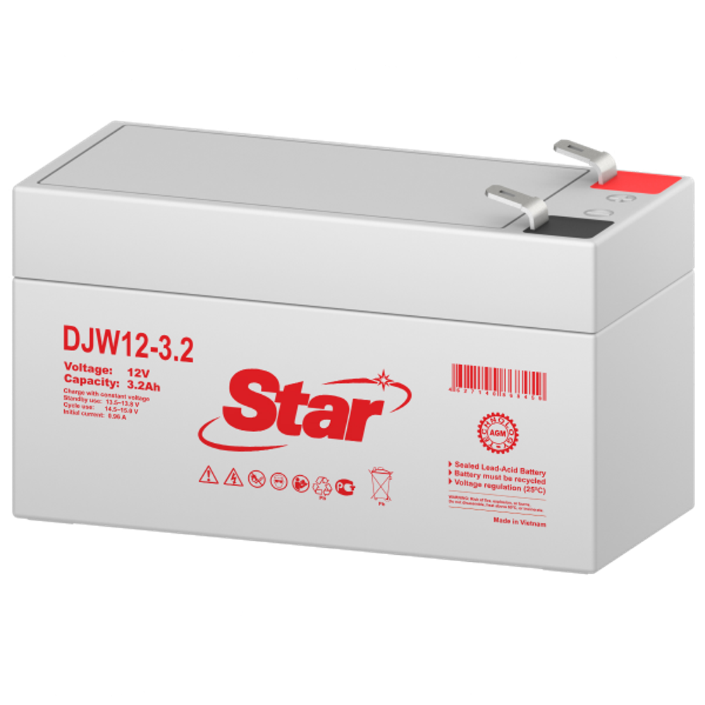 Аккумулятор STAR DJW12-4.0L ( 4Ач / 12В ) AGM