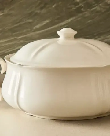 ZARA HOME ФАРФОРОВАЯ СУПНИЦА, ЭКРЮ