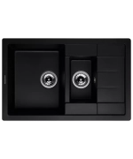 Кухонная мойка Kuppersberg MODENA 1,5B1D BLACK METALLIC фото 