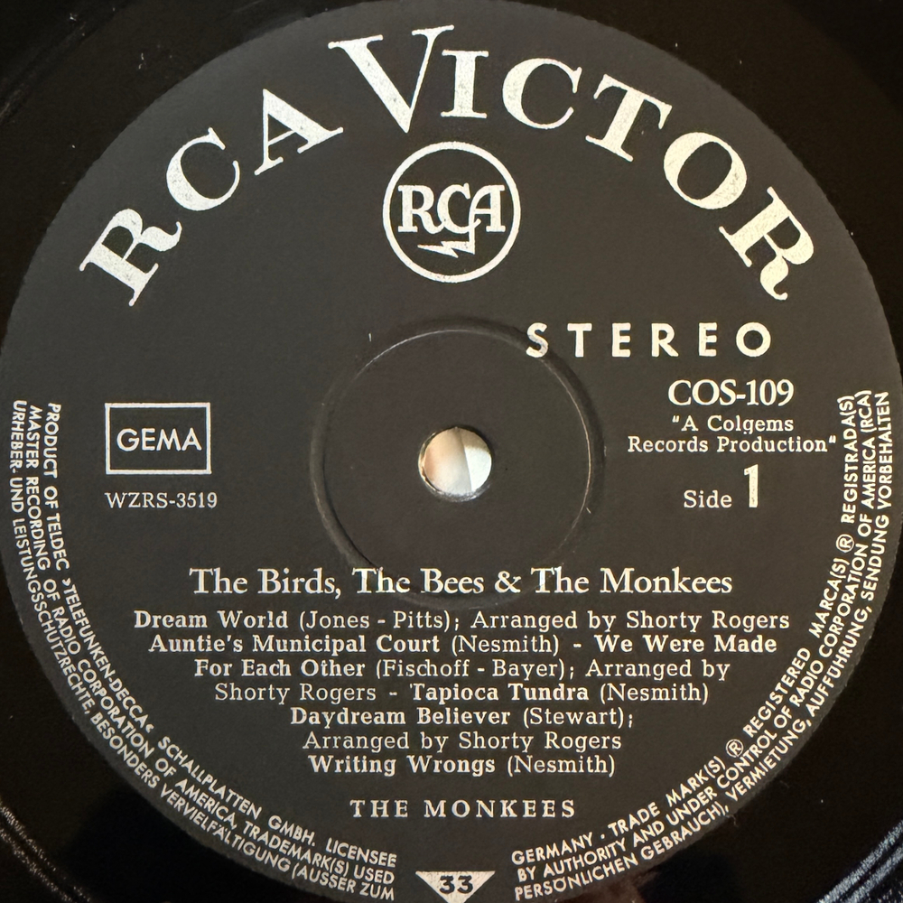 The Monkees ‎– The Birds, The Bees & The Monkees (Германия 1968г.)