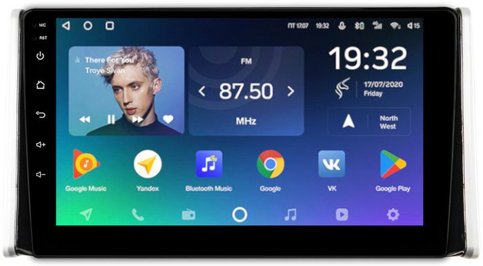 Магнитола для Toyota RAV4 5 2018-2022 (РФ/ОАЭ) - Teyes CC2 PLUS монитор 10.1" QLED, Android 10, Быстрая, SIM-слот