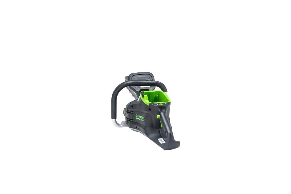 Цепная пила Greenworks GC82CS51k5, 82v, 51 см, в комплекте с АКБ 2х5 А·ч и двойное ЗУ (аккумуляторная)