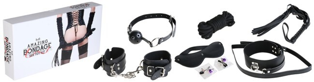 Фетиш-набор Amazing Bondage Kit (черный) (Цвет: черный)