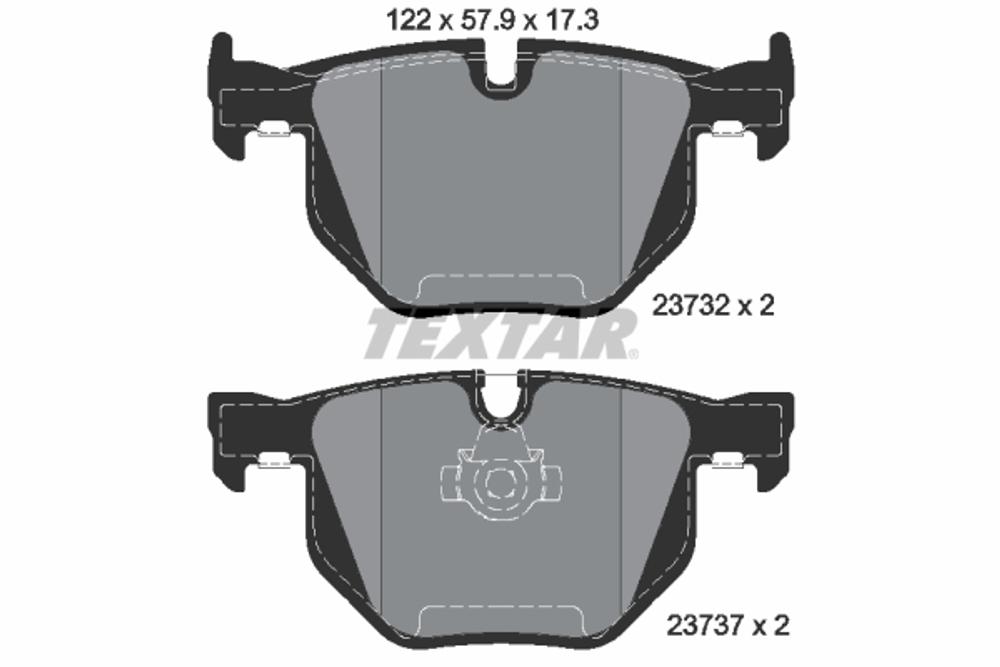 TEXTAR - 2373201-TET - Brake Pad Set, disc brake