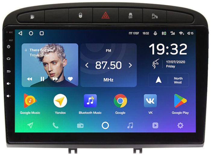 Магнитола для Peugeot 308 2007-2014, 408 2012-2022 - Teyes CC2 PLUS монитор 9" QLED, Android 10, Быстрая, SIM-слот