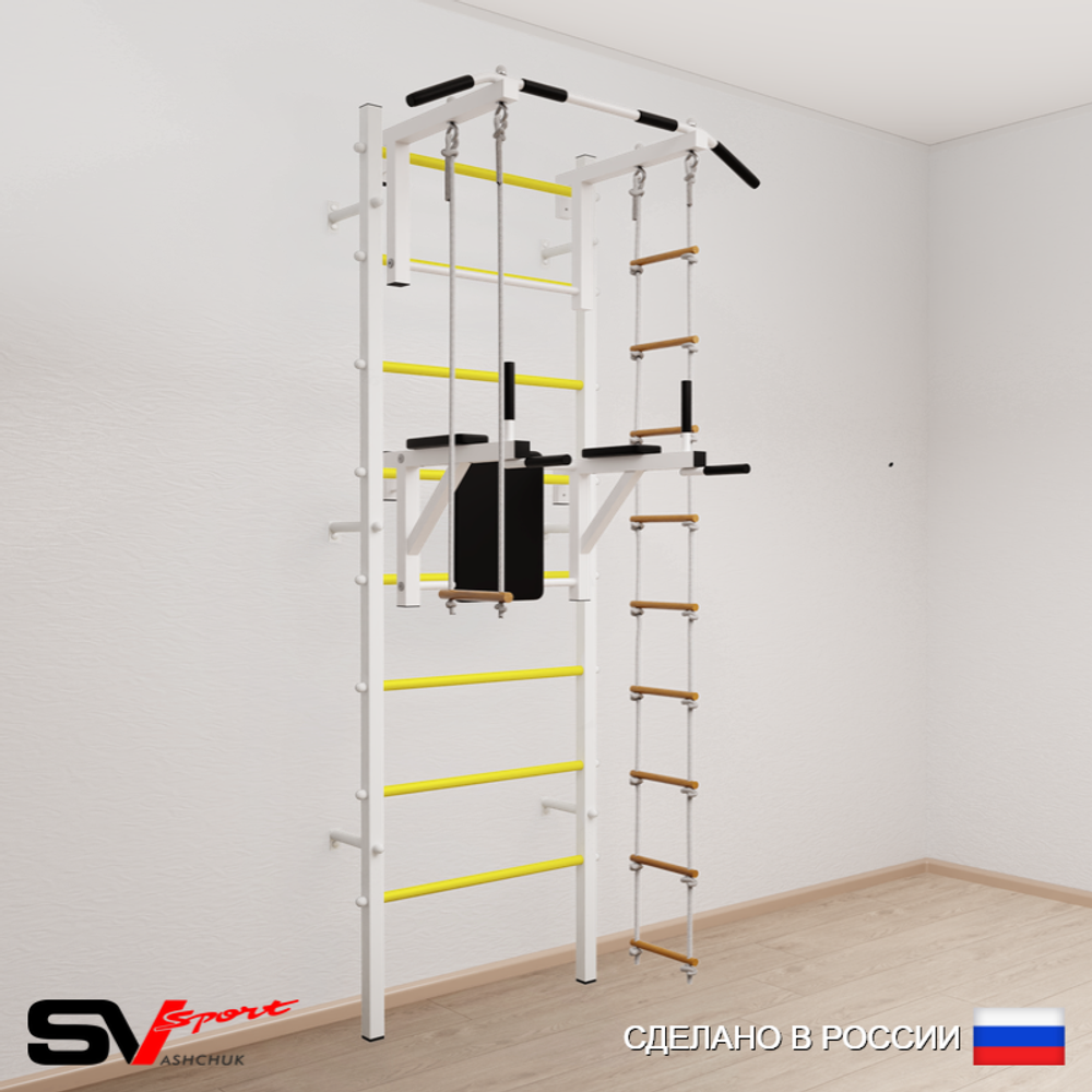 Шведская стенка Sv Sport усиленная 679 (Турник стандарт/Брусья/Лестница/Трапеция)