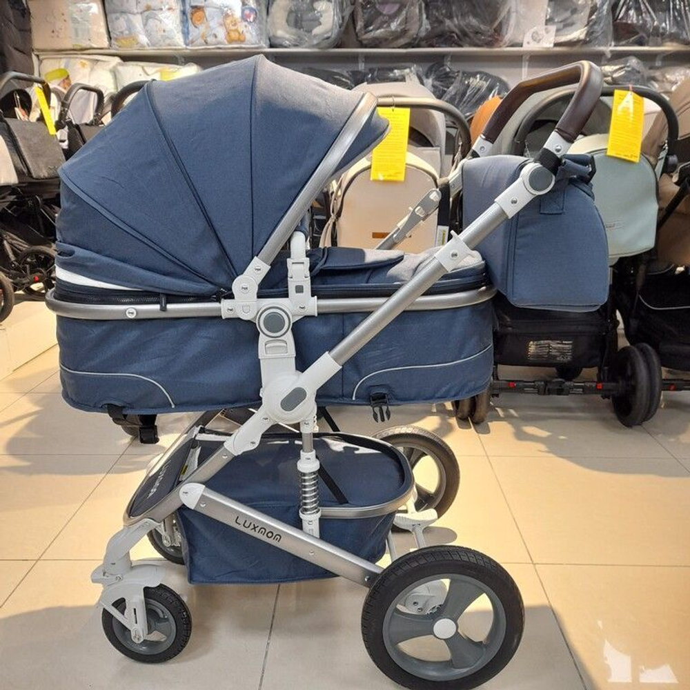 Детская коляска-трансформер 3 в 1 Luxmom 518W,с автолюлькой