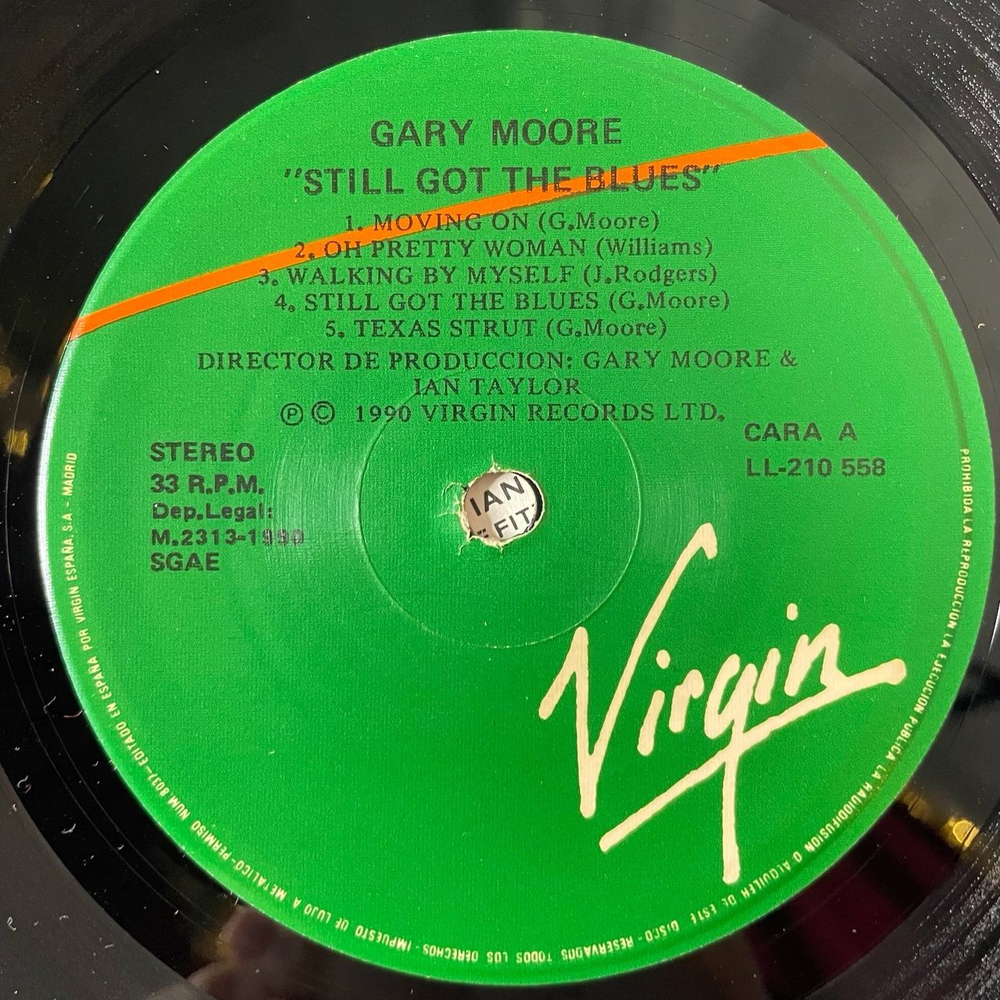 Винтажная виниловая пластинка LP Gary Moore Still Got The Blues (Spain 1990)